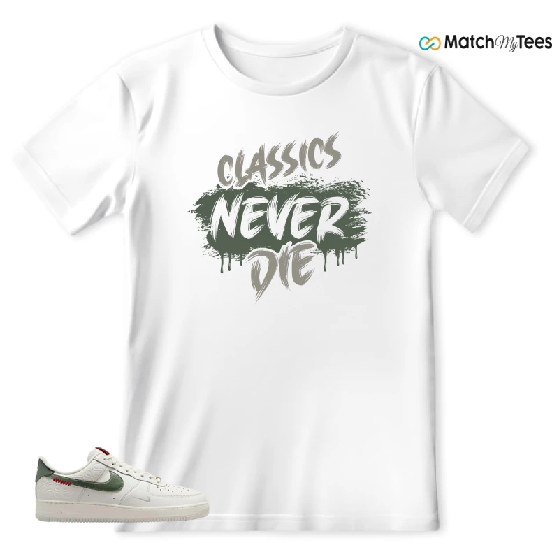 NIKE AIR FORCE 1 LOW YEAR OF THE SNAKE SNEAKER Matching Tees T-shirt for Men