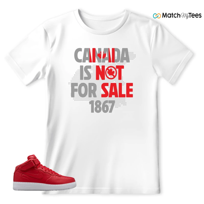 NIKE AIR FORCE 1 MID GYM RED LAB SNEAKER Matching Tees t-shirt
