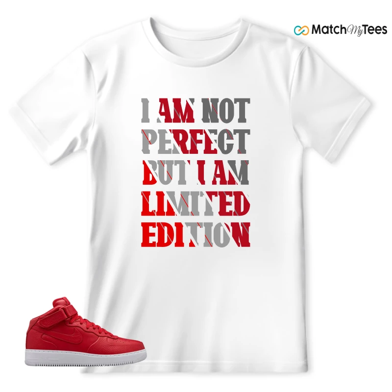 NIKE AIR FORCE 1 MID GYM RED LAB SNEAKER Matching Tees t-shirt