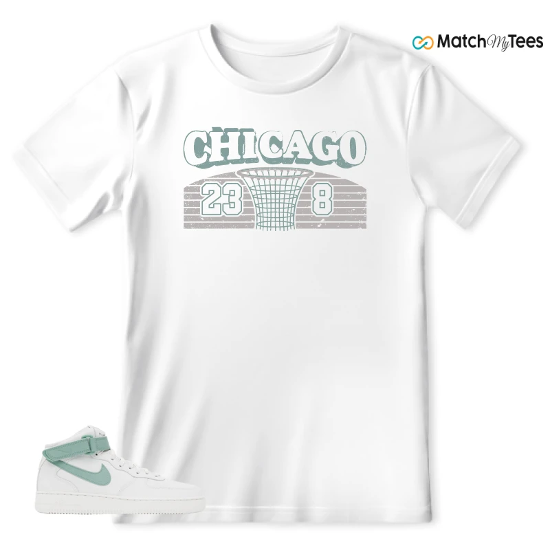 NIKE AIR FORCE 1 MID SEAFOAM GREEN SNEAKER Matching Tees t-shirt