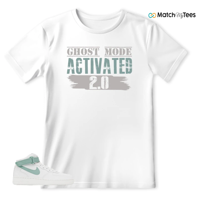 NIKE AIR FORCE 1 MID SEAFOAM GREEN SNEAKER Matching Tees t-shirt