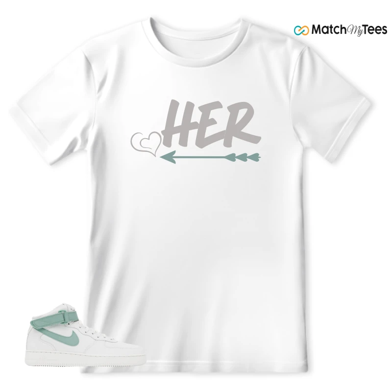 NIKE AIR FORCE 1 MID SEAFOAM GREEN SNEAKER Matching Tees t-shirt