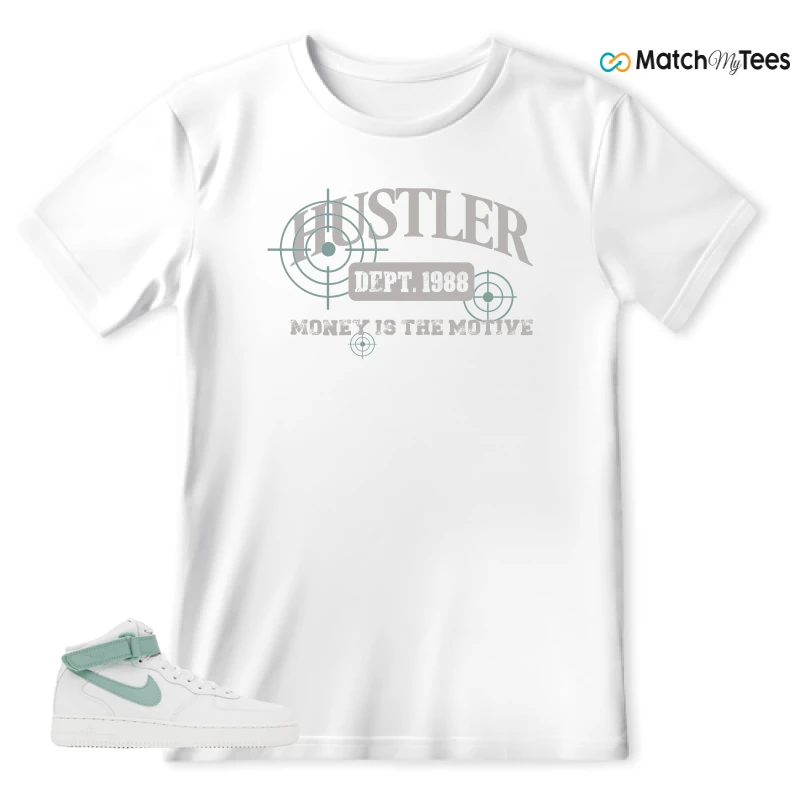 NIKE AIR FORCE 1 MID SEAFOAM GREEN SNEAKER Matching Tees t-shirt