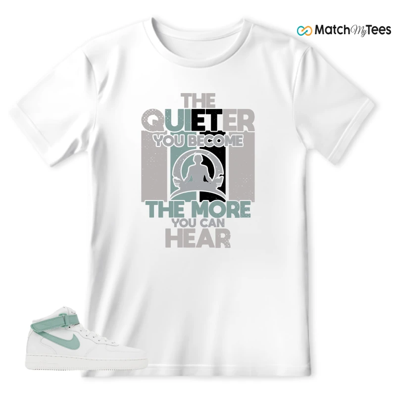 NIKE AIR FORCE 1 MID SEAFOAM GREEN SNEAKER Matching Tees t-shirt