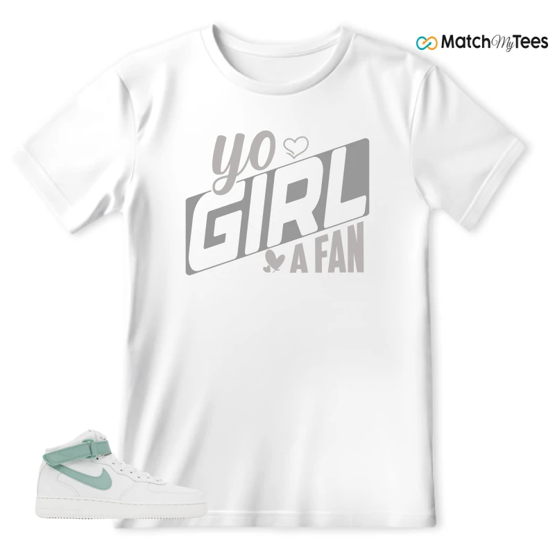 NIKE AIR FORCE 1 MID SEAFOAM GREEN SNEAKER Matching Tees t-shirt