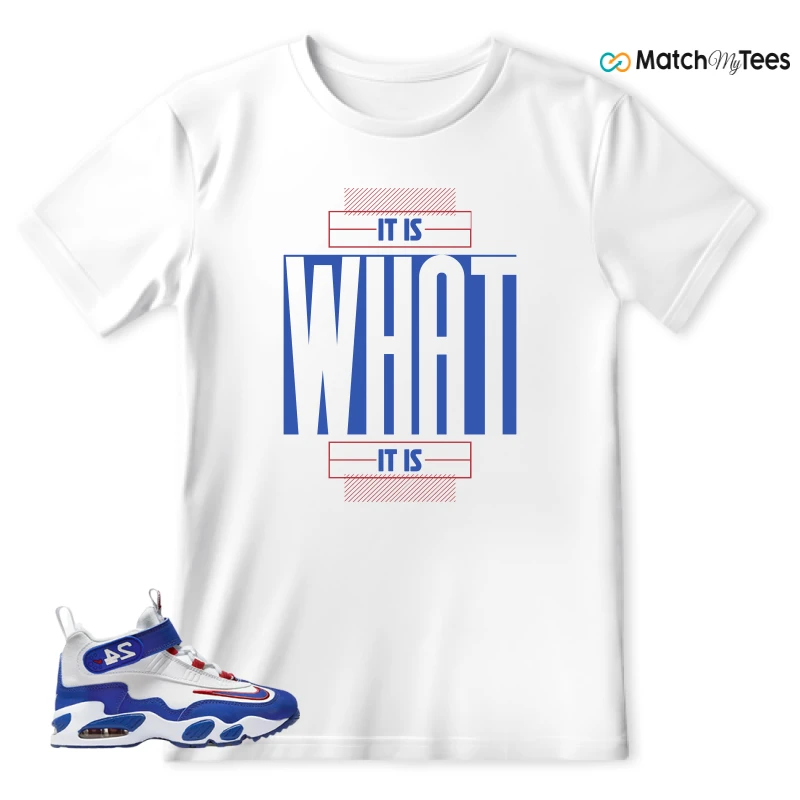 NIKE AIR GRIFFEY MAX 1 GS GYM RED ROYAL SNEAKER Matching Tees t-shirt