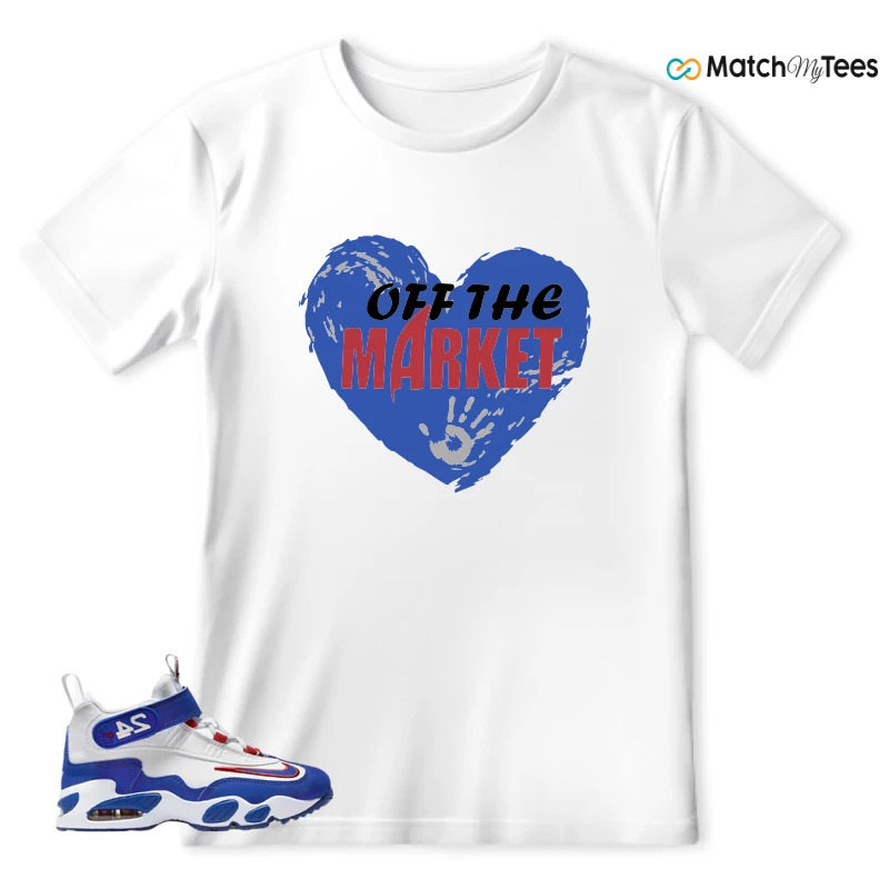 NIKE AIR GRIFFEY MAX 1 GS GYM RED ROYAL SNEAKER Matching Tees t-shirt