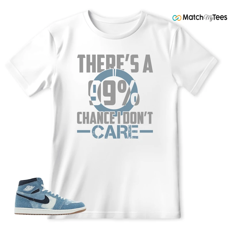 NIKE AIR JORDAN 1 HIGH DENIM SNEAKER Matching Tees t-shirt