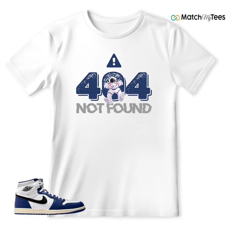 NIKE AIR JORDAN 1 HIGH OG DEEP ROYAL BLUE SNEAKER Matching Tees T-shirt for Men