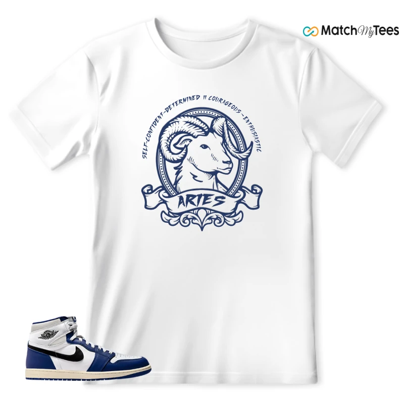 NIKE AIR JORDAN 1 HIGH OG DEEP ROYAL BLUE SNEAKER Matching Tees t-shirt