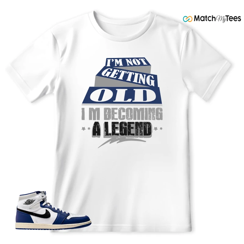NIKE AIR JORDAN 1 HIGH OG DEEP ROYAL BLUE SNEAKER Matching Tees t-shirt