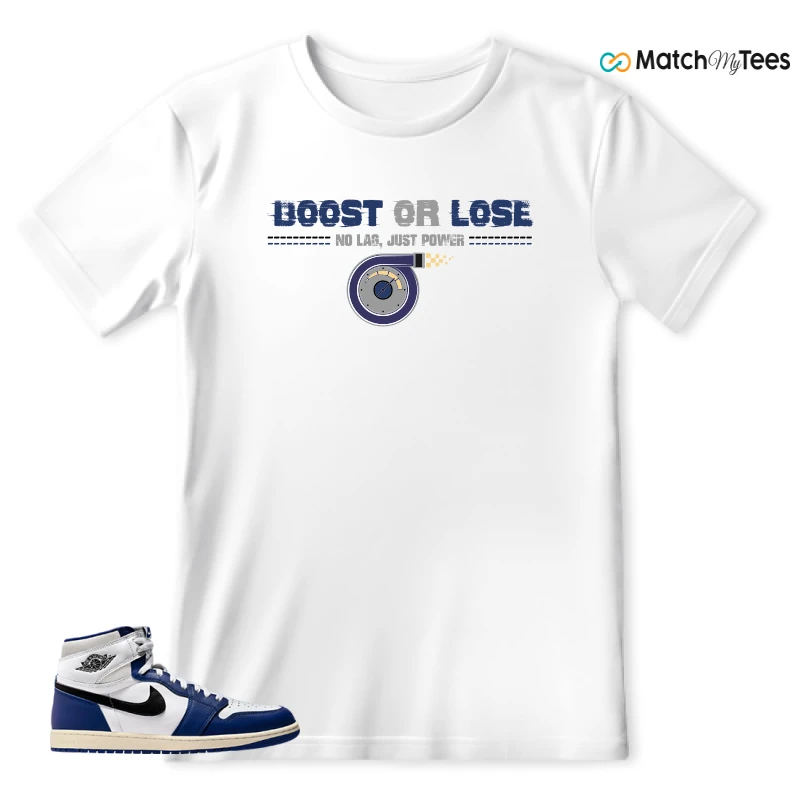 NIKE AIR JORDAN 1 HIGH OG DEEP ROYAL BLUE SNEAKER Matching Tees t-shirt