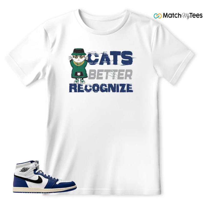 NIKE AIR JORDAN 1 HIGH OG DEEP ROYAL BLUE SNEAKER Matching Tees t-shirt