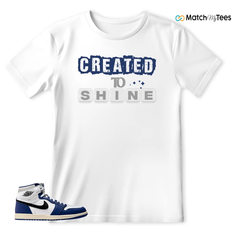 NIKE AIR JORDAN 1 HIGH OG DEEP ROYAL BLUE SNEAKER Matching Tees t-shirt