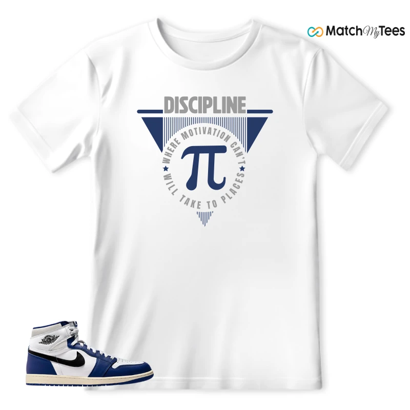 NIKE AIR JORDAN 1 HIGH OG DEEP ROYAL BLUE SNEAKER Matching Tees t-shirt