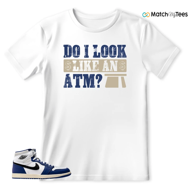 NIKE AIR JORDAN 1 HIGH OG DEEP ROYAL BLUE SNEAKER Matching Tees t-shirt