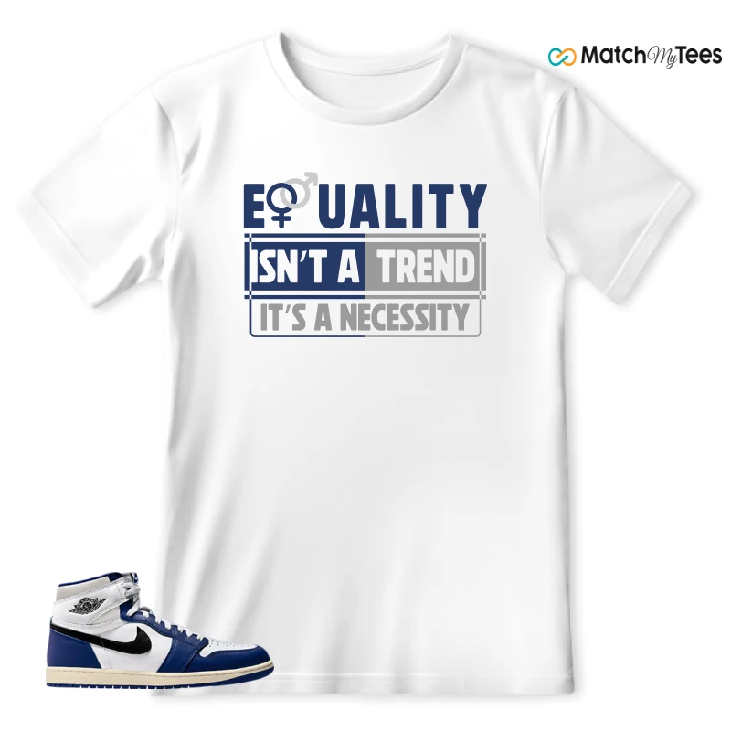 NIKE AIR JORDAN 1 HIGH OG DEEP ROYAL BLUE SNEAKER Matching Tees t-shirt