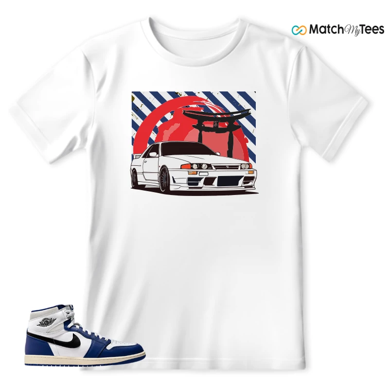NIKE AIR JORDAN 1 HIGH OG DEEP ROYAL BLUE SNEAKER Matching Tees t-shirt