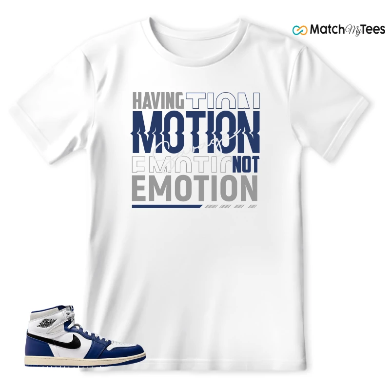 NIKE AIR JORDAN 1 HIGH OG DEEP ROYAL BLUE SNEAKER Matching Tees t-shirt