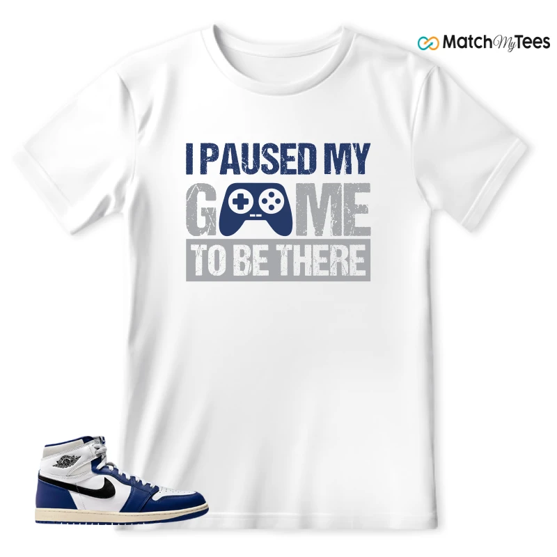 NIKE AIR JORDAN 1 HIGH OG DEEP ROYAL BLUE SNEAKER Matching Tees t-shirt