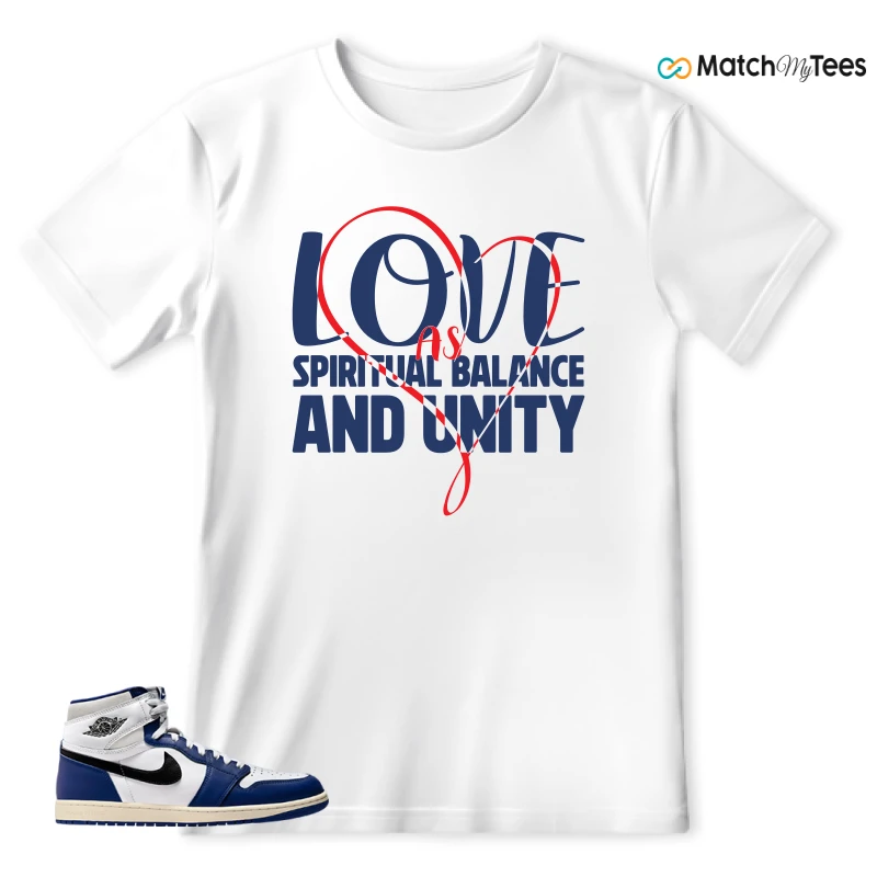 NIKE AIR JORDAN 1 HIGH OG DEEP ROYAL BLUE SNEAKER Matching Tees t-shirt
