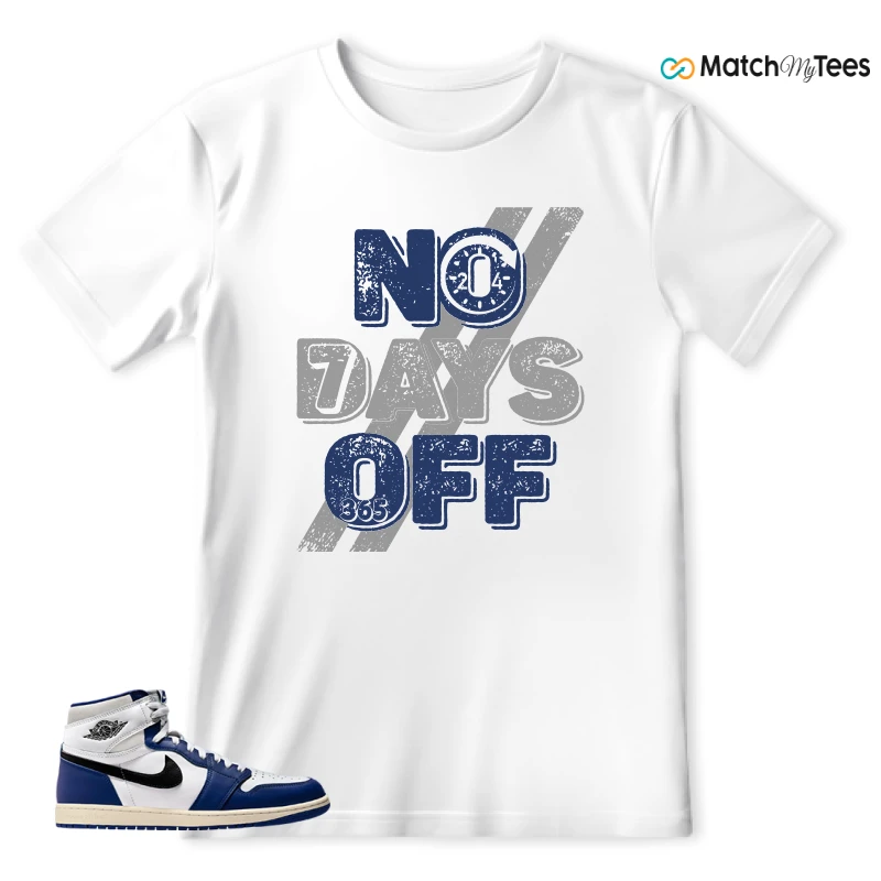 NIKE AIR JORDAN 1 HIGH OG DEEP ROYAL BLUE SNEAKER Matching Tees t-shirt