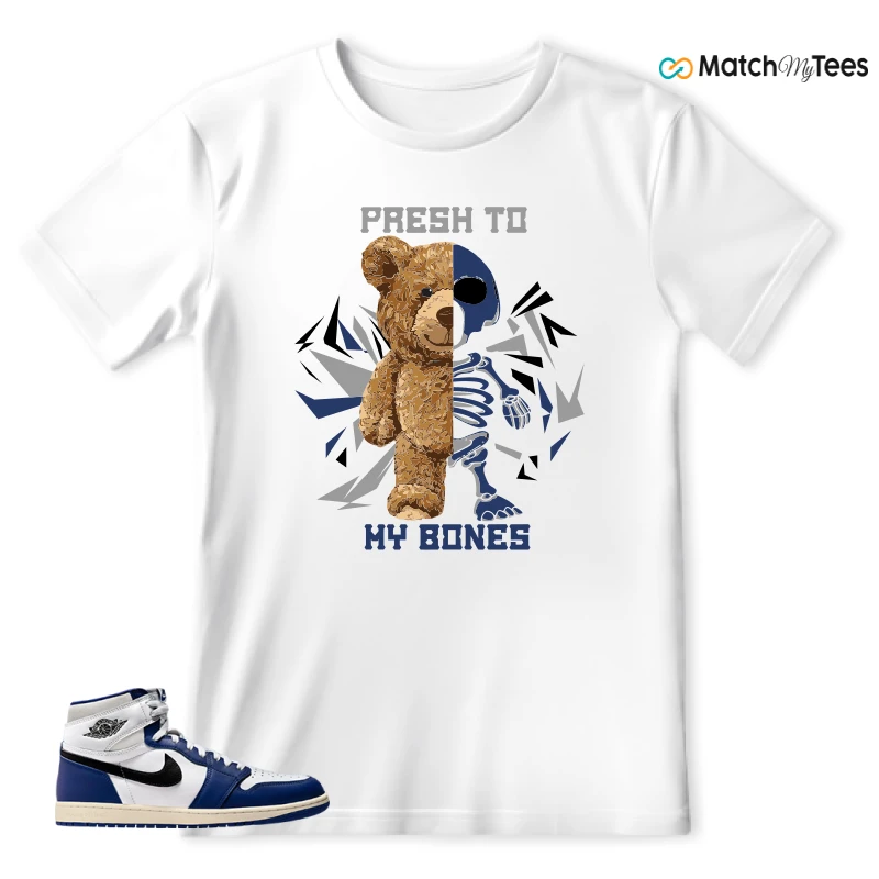 NIKE AIR JORDAN 1 HIGH OG DEEP ROYAL BLUE SNEAKER Matching Tees t-shirt