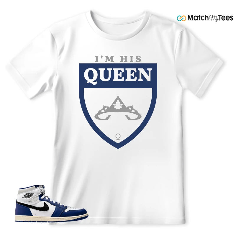 NIKE AIR JORDAN 1 HIGH OG DEEP ROYAL BLUE SNEAKER Matching Tees t-shirt