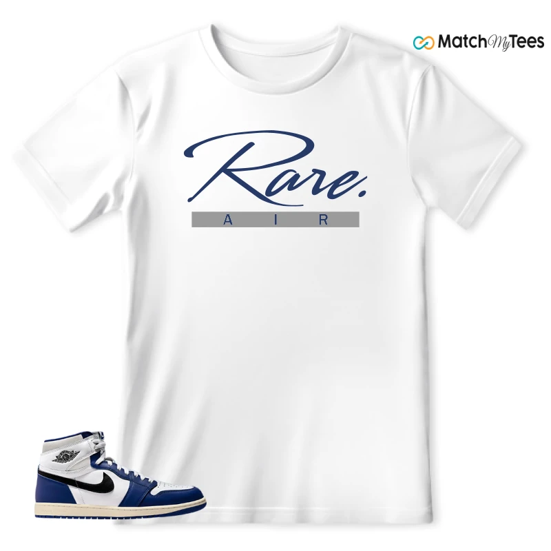 NIKE AIR JORDAN 1 HIGH OG DEEP ROYAL BLUE SNEAKER Matching Tees t-shirt