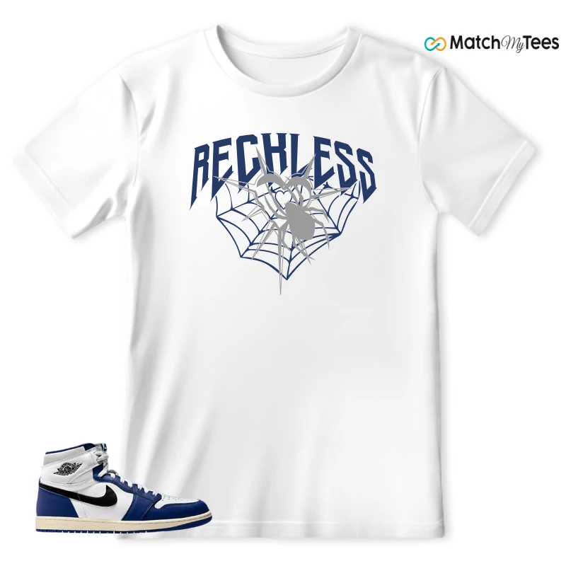 NIKE AIR JORDAN 1 HIGH OG DEEP ROYAL BLUE SNEAKER Matching Tees t-shirt