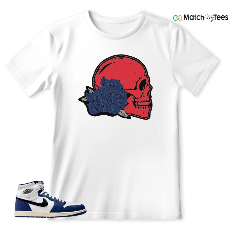 NIKE AIR JORDAN 1 HIGH OG DEEP ROYAL BLUE SNEAKER Matching Tees t-shirt