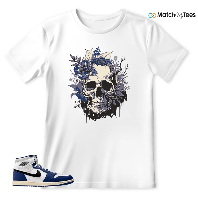 NIKE AIR JORDAN 1 HIGH OG DEEP ROYAL BLUE SNEAKER Matching Tees t-shirt