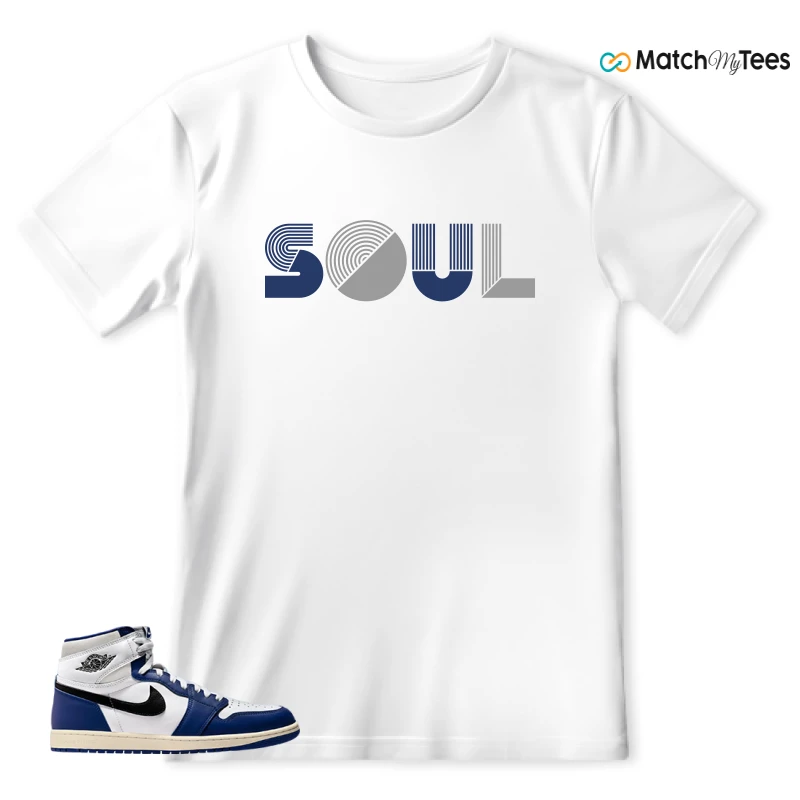 NIKE AIR JORDAN 1 HIGH OG DEEP ROYAL BLUE SNEAKER Matching Tees t-shirt