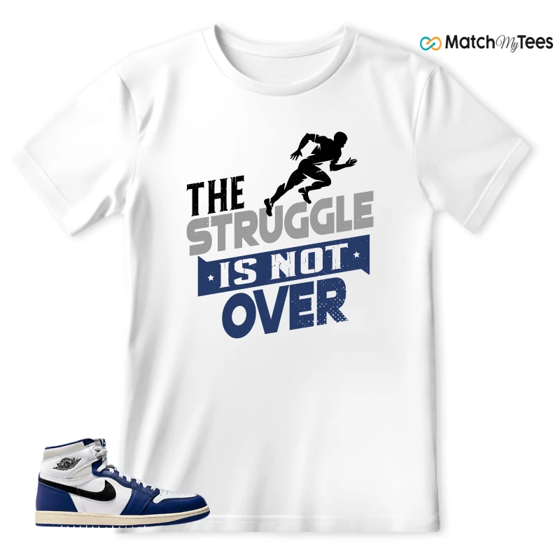 NIKE AIR JORDAN 1 HIGH OG DEEP ROYAL BLUE SNEAKER Matching Tees t-shirt