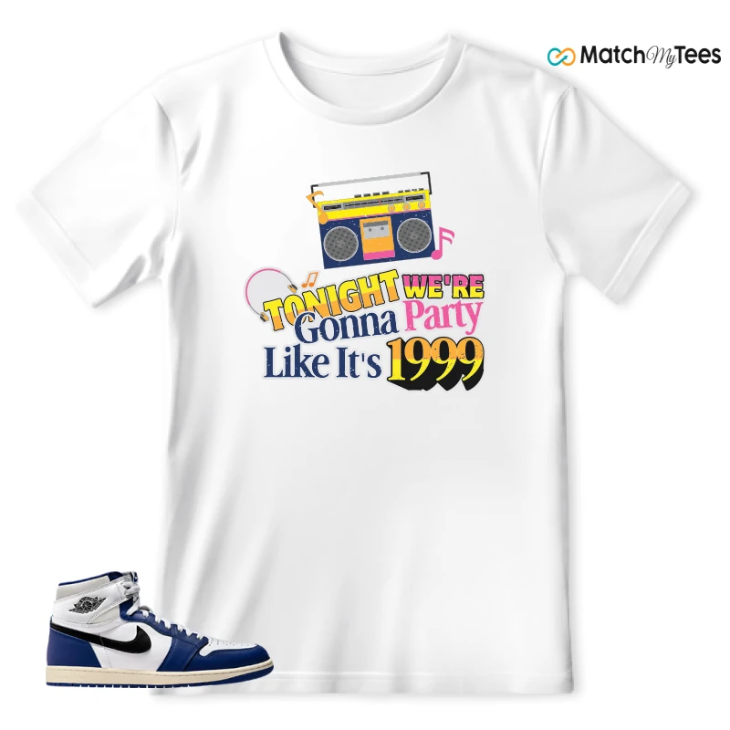 NIKE AIR JORDAN 1 HIGH OG DEEP ROYAL BLUE SNEAKER Matching Tees t-shirt