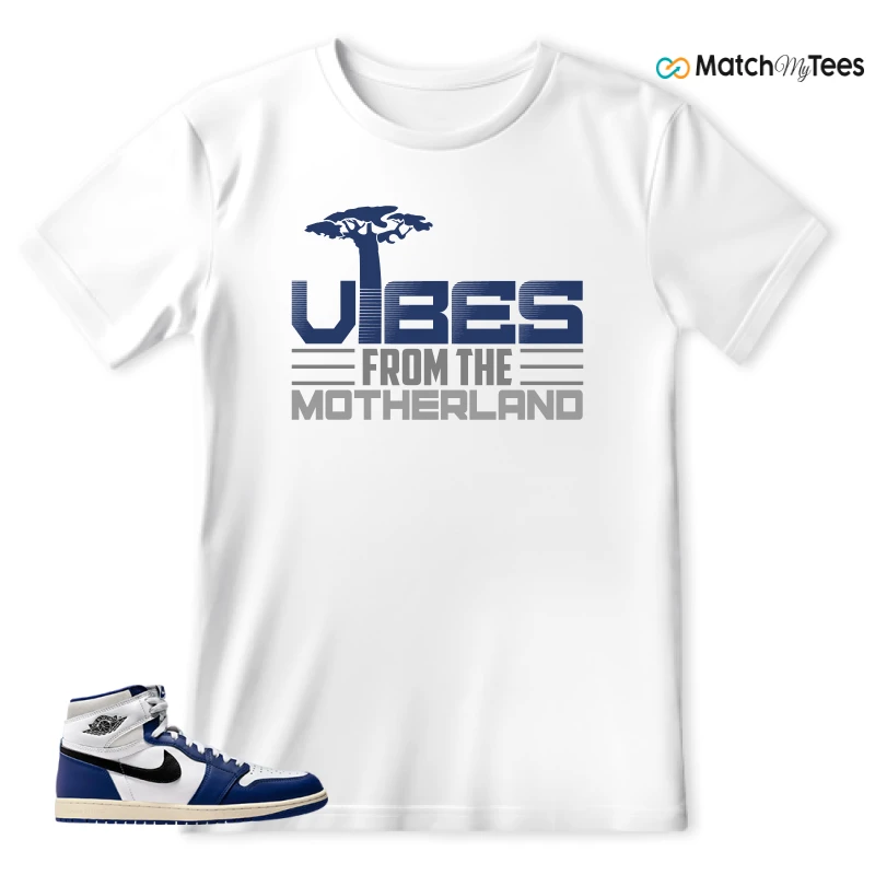 NIKE AIR JORDAN 1 HIGH OG DEEP ROYAL BLUE SNEAKER Matching Tees t-shirt