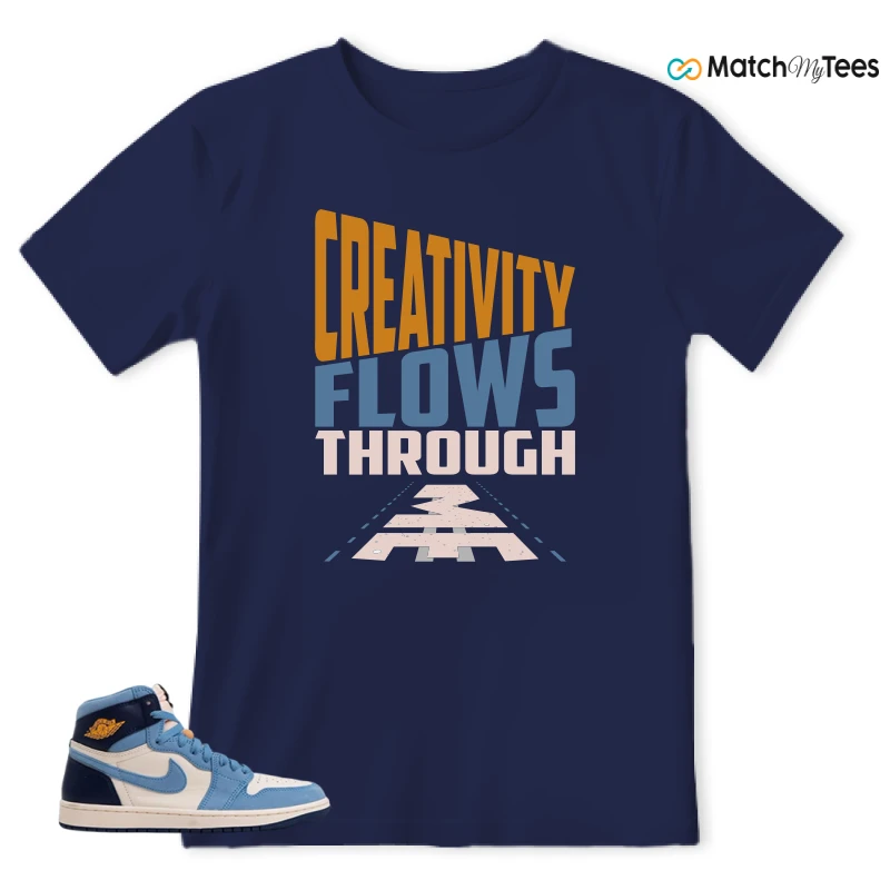 NIKE AIR JORDAN 1 HIGH OG FIRST IN FLIGHT WMNS SNEAKER Matching Tees T-shirt for Men