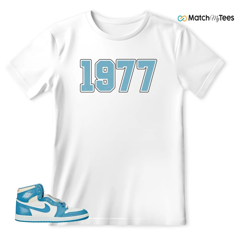 NIKE AIR JORDAN 1 HIGH OG UNC REIMAGINED SNEAKER Matching Tees t-shirt