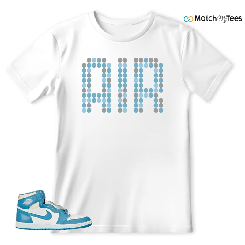 NIKE AIR JORDAN 1 HIGH OG UNC REIMAGINED SNEAKER Matching Tees t-shirt