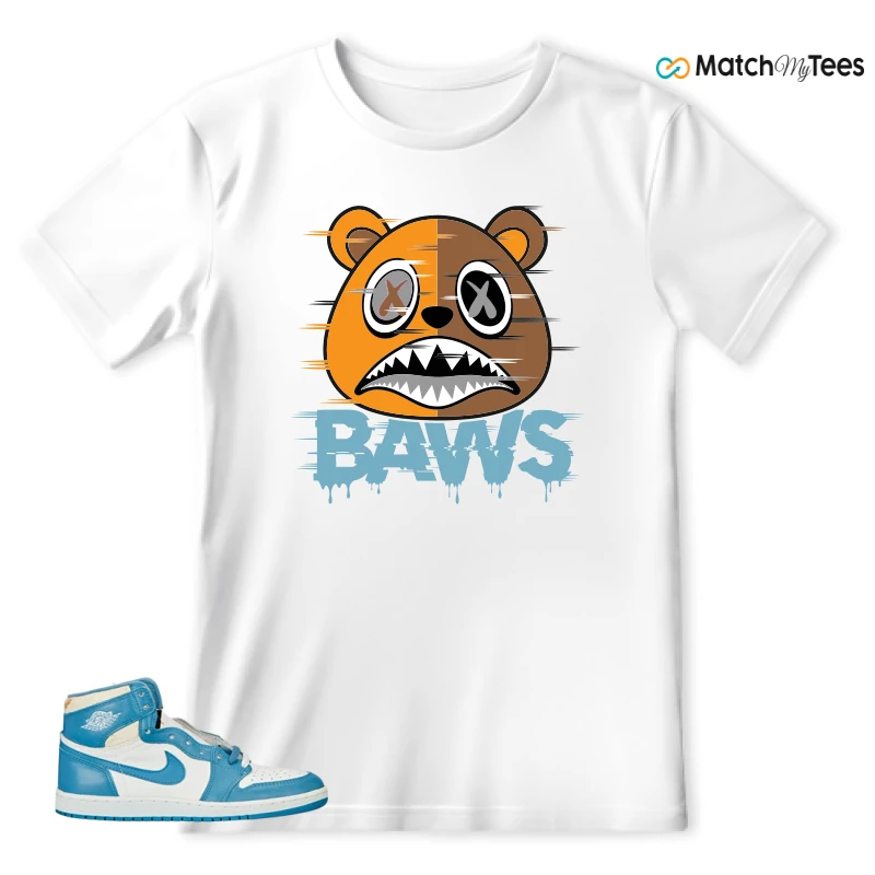 NIKE AIR JORDAN 1 HIGH OG UNC REIMAGINED SNEAKER Matching Tees t-shirt