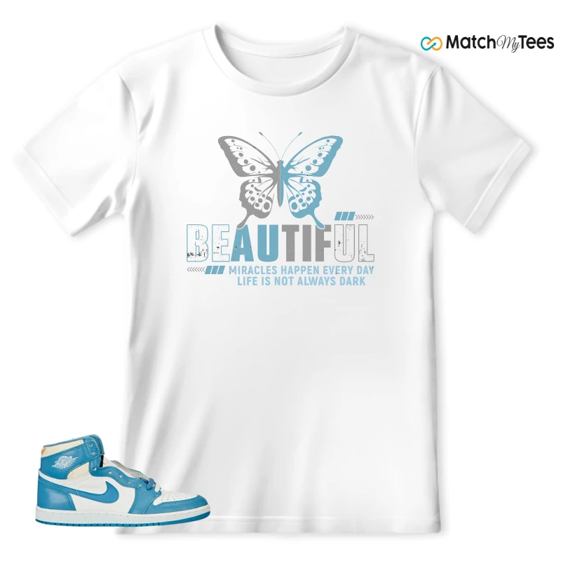 NIKE AIR JORDAN 1 HIGH OG UNC REIMAGINED SNEAKER Matching Tees t-shirt