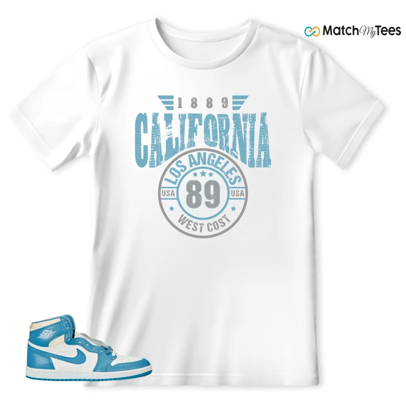 NIKE AIR JORDAN 1 HIGH OG UNC REIMAGINED SNEAKER Matching Tees t-shirt