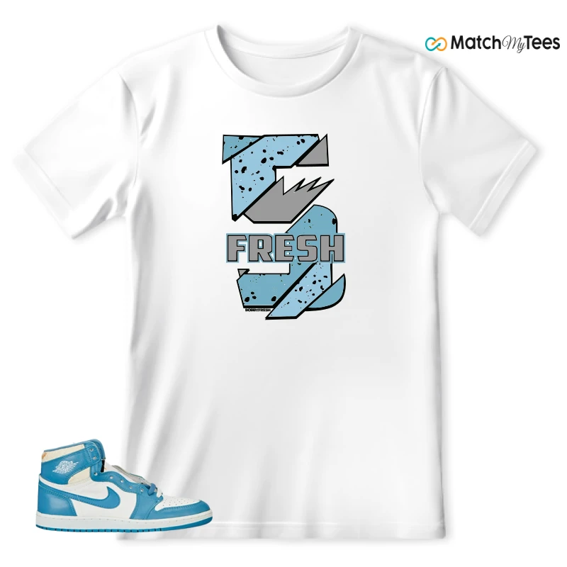 NIKE AIR JORDAN 1 HIGH OG UNC REIMAGINED SNEAKER Matching Tees t-shirt