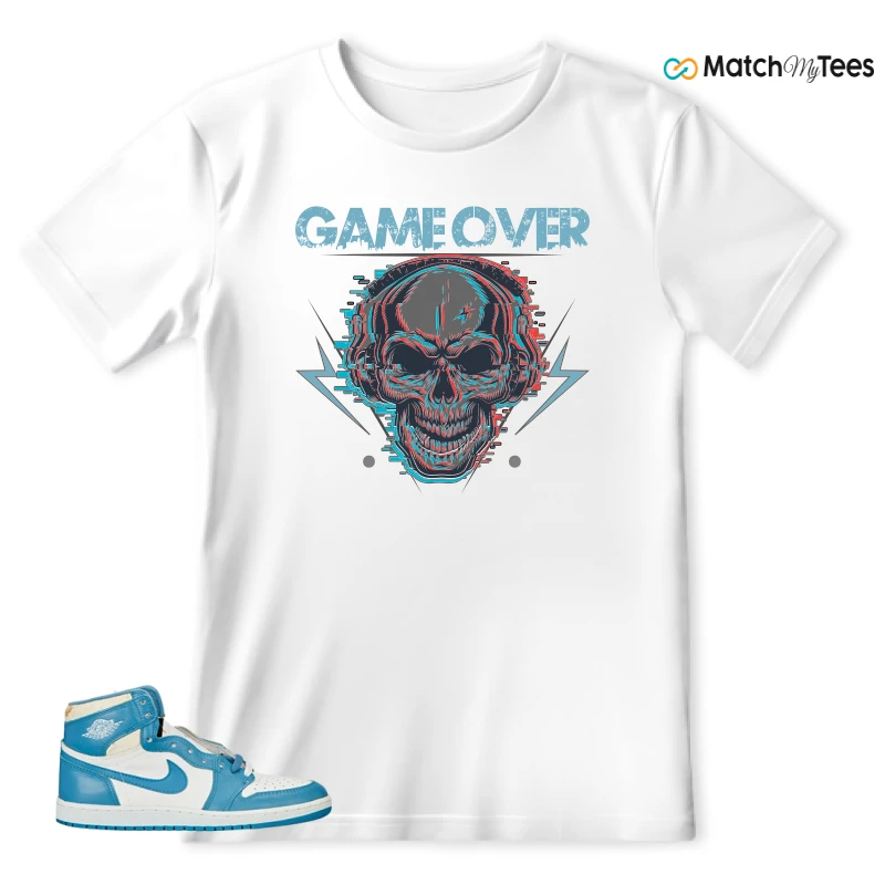 NIKE AIR JORDAN 1 HIGH OG UNC REIMAGINED SNEAKER Matching Tees t-shirt