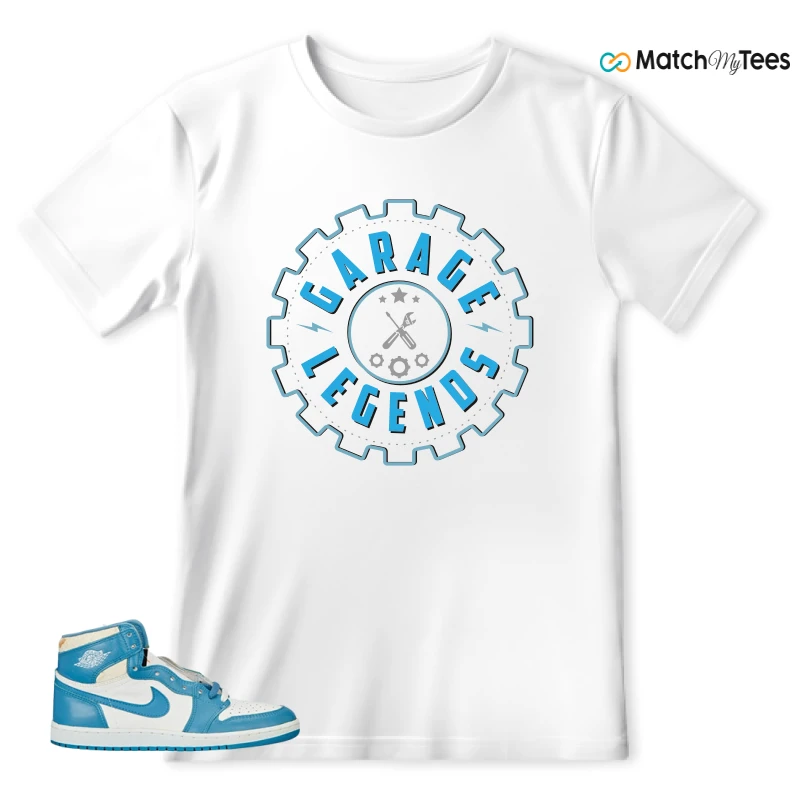 NIKE AIR JORDAN 1 HIGH OG UNC REIMAGINED SNEAKER Matching Tees t-shirt