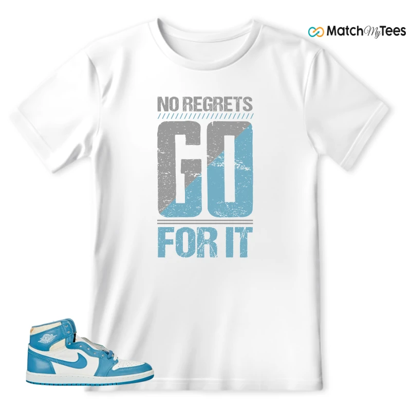 NIKE AIR JORDAN 1 HIGH OG UNC REIMAGINED SNEAKER Matching Tees T-shirt for Men
