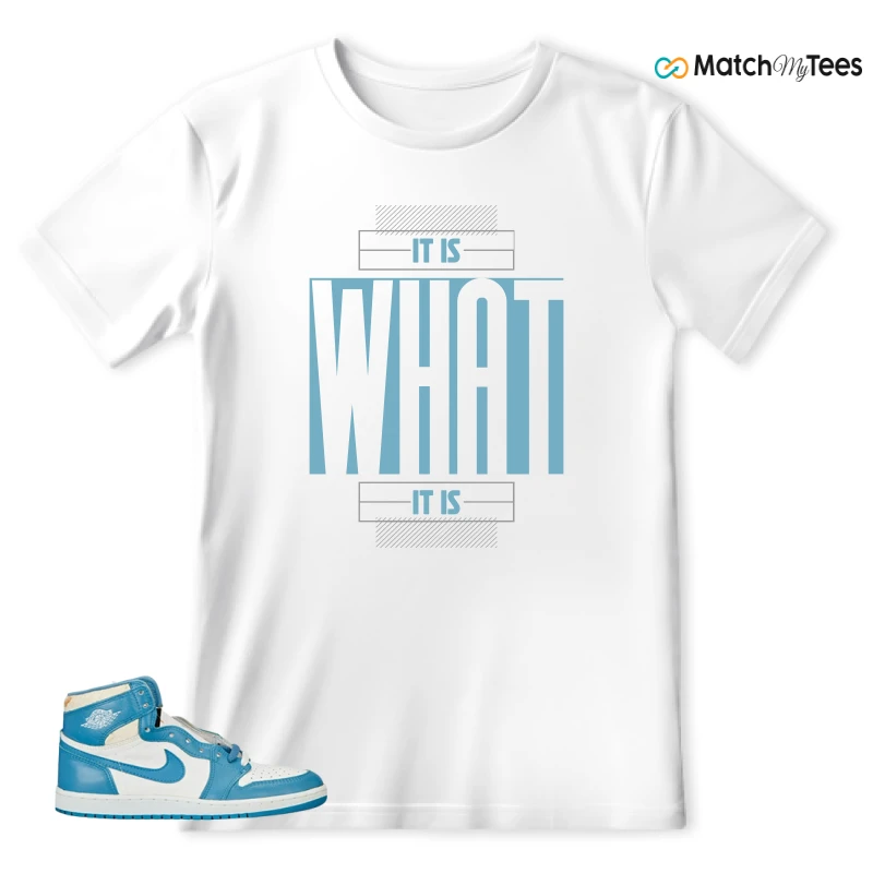 NIKE AIR JORDAN 1 HIGH OG UNC REIMAGINED SNEAKER Matching Tees T-shirt for Men