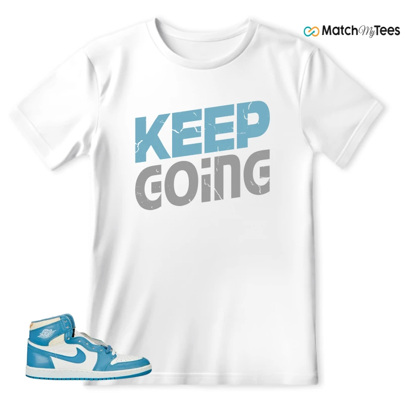 NIKE AIR JORDAN 1 HIGH OG UNC REIMAGINED SNEAKER Matching Tees t-shirt