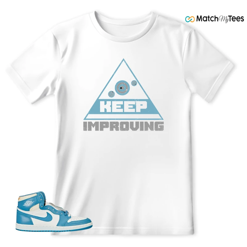 NIKE AIR JORDAN 1 HIGH OG UNC REIMAGINED SNEAKER Matching Tees t-shirt