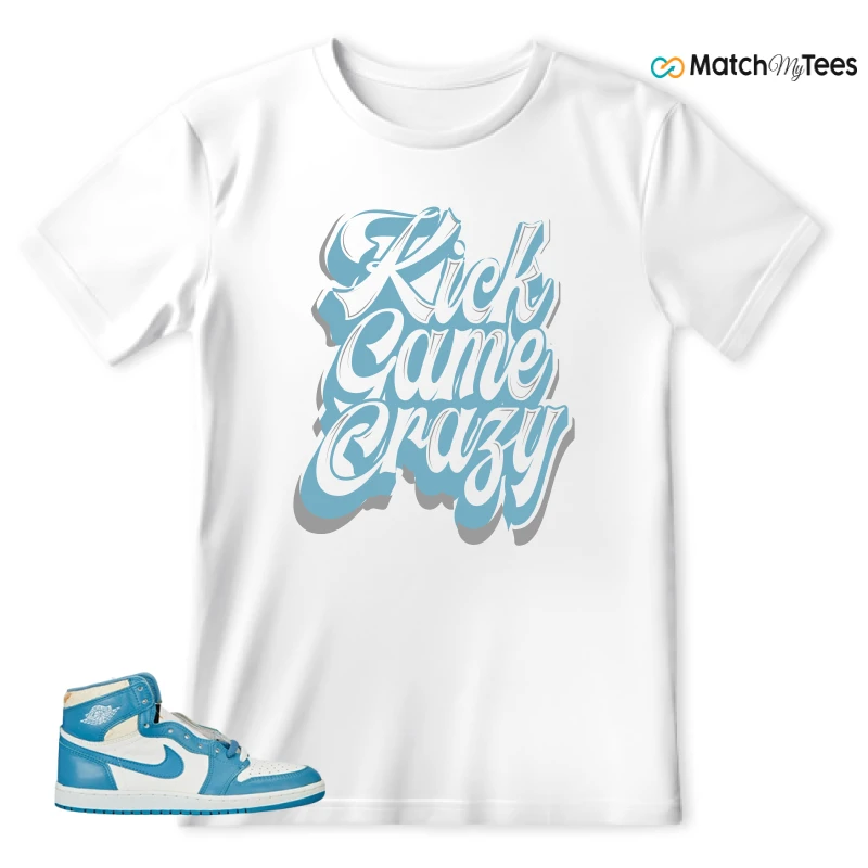 NIKE AIR JORDAN 1 HIGH OG UNC REIMAGINED SNEAKER Matching Tees t-shirt